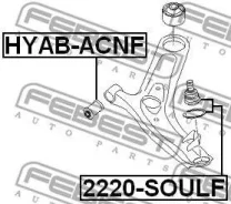 ����� ������� �������� �������� KIA SOUL (2009) [178Febest2220Soulf] 2220SOULF ����