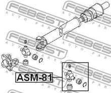 ���������� ���������� ���� Mitsubishi Galant/L200/Pajero 25x63.8x26 [178Febestasm81] ASM81 ����
