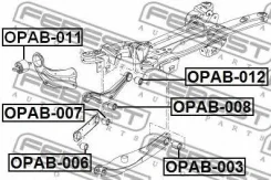 ����������� ������� �����. ������ OPEL Insignia (2008) [178Febestopab007] OPAB007 ����