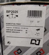 ������� ��������� �������� ��������/Chrysler/Jeep �. �. 5019984AA/Djparts-BP2025 BP2025 ����
