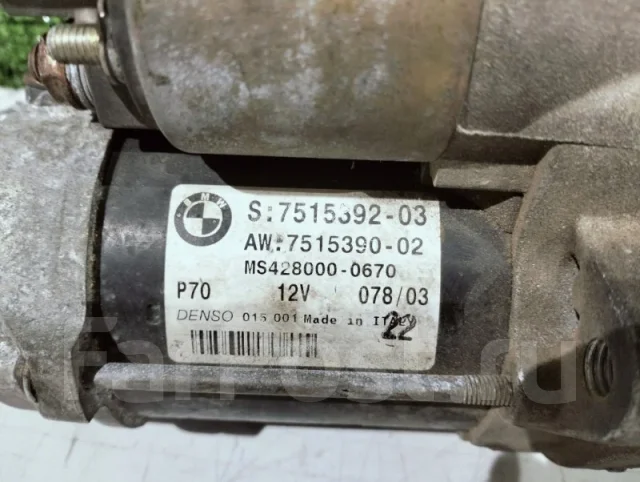 ������� BMW Z4 2002 7515392 E85 M54B30 7515392 ����