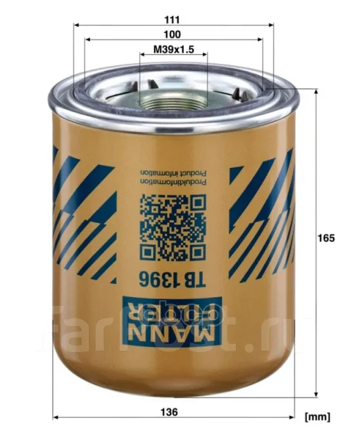 ������ ��������� MANN-Filter ���. TB1396X TB1396X ����