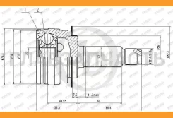���� ������� SU B9 Tribeca W10 04- JCT0201 ����