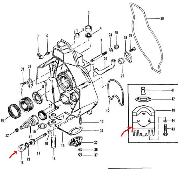 �������� ��������� ������ MERCRUISER ALPHA ONE GEN I 34127, 821631, 55989 ����