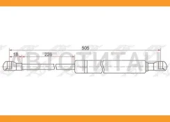 ����������� ������ ��������� Toyota Prius (ZVW30) 09-16 / Prius PHV 12-16 (������=�����), �����/������ ST689600W531 ����
