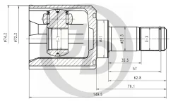 ���� ���������� Mitsubishi (F0051508) JD [JCN0187] JCN0187 ����