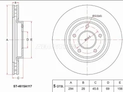 ���� ��������� ST-4615A117, �������� ST4615A117 ����