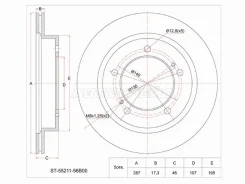 ���� ��������� ST-55211-56B00, �������� ST5521156B00 ����
