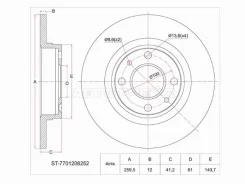 ���� ��������� ST-7701208252, �������� ST7701208252 ����