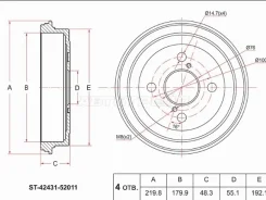 ������� ��������� SAT ST-42431-52011, ������ ST4243152011 ����