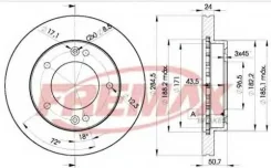 ��������� ���� Fremax BD-0008 Hyundai / Kia (Mobis): OK01133251D OK71E33252E 0K01A3325XB Kia Retona (Ce). Kia Sportage (K00) BD0008 ����