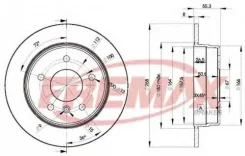 ��������� ���� Fremax BD-2113 Mercedes-Benz: 1684230212 Mercedes-Benz A-Class (W168). Mercedes-Benz Vaneo (414) BD2113 ����