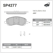������� ��������� �������� Sangsin Brake [SP4277] SP4277 ����