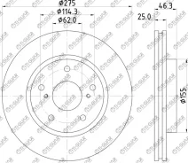 ���� ��������� /�������� /TI-GUAR ��� Toyota Rumion E15# 2007, NOAH, VOXY ZRR7# 2008, Prius Alpha ZVW40 2011-, RAV4 A3# A4# 2005-2019 275/25�� TG-4351...
