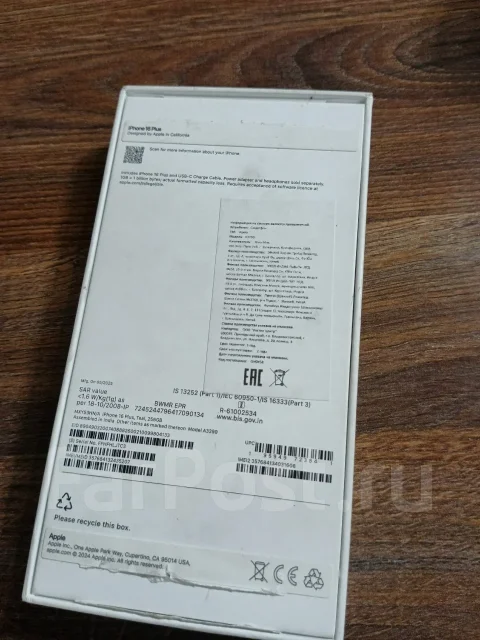 Apple iPhone 16 Plus. �/�, 256 ��, ���������, 4G LTE, NFC ����