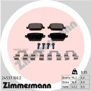 ������� �������� ! ����. 95x43x16 Ford Focus/Galaxy/Kuga/Mondeo 06, Land Rover Freelan Zimmermann 245371602 245371602 ����