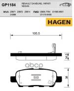 ������� ��������� ��������, ������ Hagen Sangsin Brake GP1184 GP1184 ����