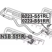 ������ ������������� Nissan QX70/FX S51 2008.05- ����. Febest NSBS51R NSBS51R ����