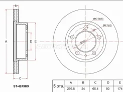 ���� ��������� ST-4249H9, �������� ST4249H9 ����