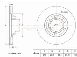 ���� ��������� ST-MB407038, �������� STMB407038 ����