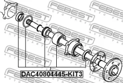 ��������� ��������� ����������� 40x80x44x45 | ��� ����/��� | Febest DAC40804445KIT3 DAC40804445KIT3 ����