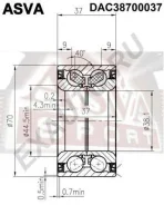 ��������� ��������� �������� (38x70x37) ASVA DAC38700037 DAC38700037 ����