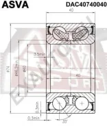 ��������� ��������� �������� (40x74x40x40) ASVA DAC40740040 DAC40740040 ����