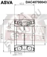 ��������� ��������� ������ ASVA DAC40700043 DAC40700043 ����
