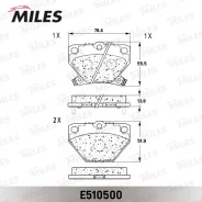 ������� ��������� ������ (����� Ceramic ����� PRO) Toyota Celica 99-/Corolla 00-/Prius 1.5 00-/Yaris 99- (TRW GDB3243) E510500 Miles E510500 E510500 E...