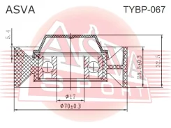 ����� Toyota LAND Cruiser 200 _J2_ 4.5 D4-D ASVA TYBP-067 TYBP067 ����