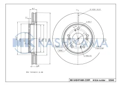 ���� ���������, �������� 09. A866.10 293x28 5 ��� HO CR-V RE5-8 07- Kashiyama G5040 G5040 ����