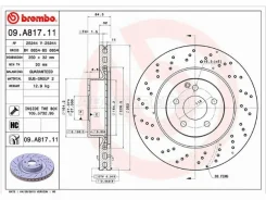 ���� ��������� Mercedes CL-Class W216 06- Brembo 09. A817.11, �������� 09A81711 ����