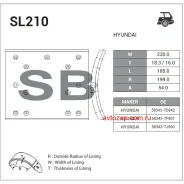 �������� ��������� - ������ 4 (���� �� 1��) Sangsin Brake SL210 SL210 ����