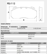 ������� ��������� �������� /250x114x28; Meritor D-Lisa 29090 Renault/Volvo/Fras-le OEM-29090 29090 ����