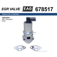 ������ EGR AUDI A2, VW BORA/GOLF/POLO, Skoda Fabia/Octavia 1.4-1.6 EAG 678517 ����