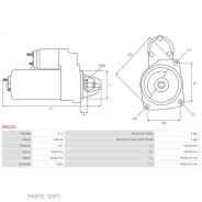 ������� Toyota Hiace 04-13 / Hilux Pick Up 04-15 (1,6 kW/ Z=9) AS S6311S S6311S ����