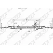 ����� ������� Toyota Corolla Fielder (E140) 06-12 / Corolla Axio 06-12 (������ ����) SAT ST4551012421 ST4551012421 ����
