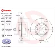 ���� ��������� ��������! Hyundai i30 1.6/2.0/1.6D/2.0D 07 Brembo 09A53220 09. A532.20 Brembo 09A53220 09A53220 ����