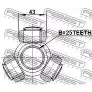������� 25X43 Febest 0216V10M Febest 0216V10M 0216V10M ����