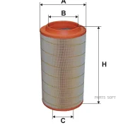 ������ ��������� man tga 2000- Filtron AM446/3 Filtron AM4463 AM4463 ����