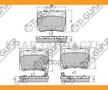 ��������� ������� �������� /������ �������� 4�� /TI-GUAR ��� Mitsubishi Pajero Sport K80, 90 2009-2022; TG-3391 PN3391 4605A783 MR389575 TI-GUAR TG339...