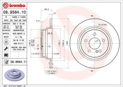 ���� ��������� ������ (�������� 2��) Brembo 08958410 08958410 ����