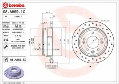 ���� ��������� ������ ��������������� (�������� 2��) Brembo 08A8691X 08A8691X ����
