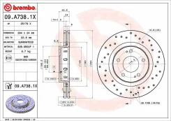 ���� ��������� �������� ��������������� (�������� 2��) Brembo 09A7381X 09A7381X ����