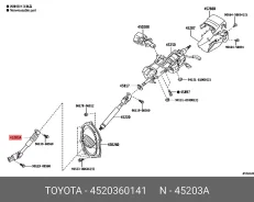 ��� ������� Toyota LC 200 (������) LX 570 07- Original 100% Toyota 4520360141 4520360141 ����