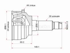 ���� (�������/ ��������) Ford Escape 00-06 / Maverick 00-07 SAT MA-41A44, �������� MA41A44 ����