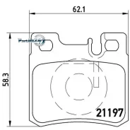 ������� ��������� (�����) Mercedes-Benz C-Class 93-01 / E-Class 84-03 Brembo P50009, ������ P50009 ����