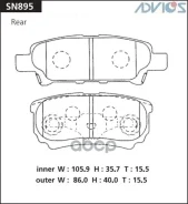 ������� PF-3502 SN895 MR955069/MR116929/4605A336/460�5A337/4605A479/4605A558/MN1169�29/LP1852/ Advics ���. SN895 SN895 ����