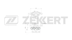 ��������� ������� ������ ����� Mitsubishi Outlander 01- Lancer VII 03- Zekkert ���. bs-8336 BS8336 ����