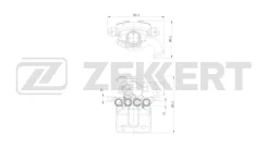 ��������� ������� ������ ����� Toyota Corolla (E150 E140) 06- Auris (E150 E180) 06- Zekkert ���. bs-8334 BS8334 ����